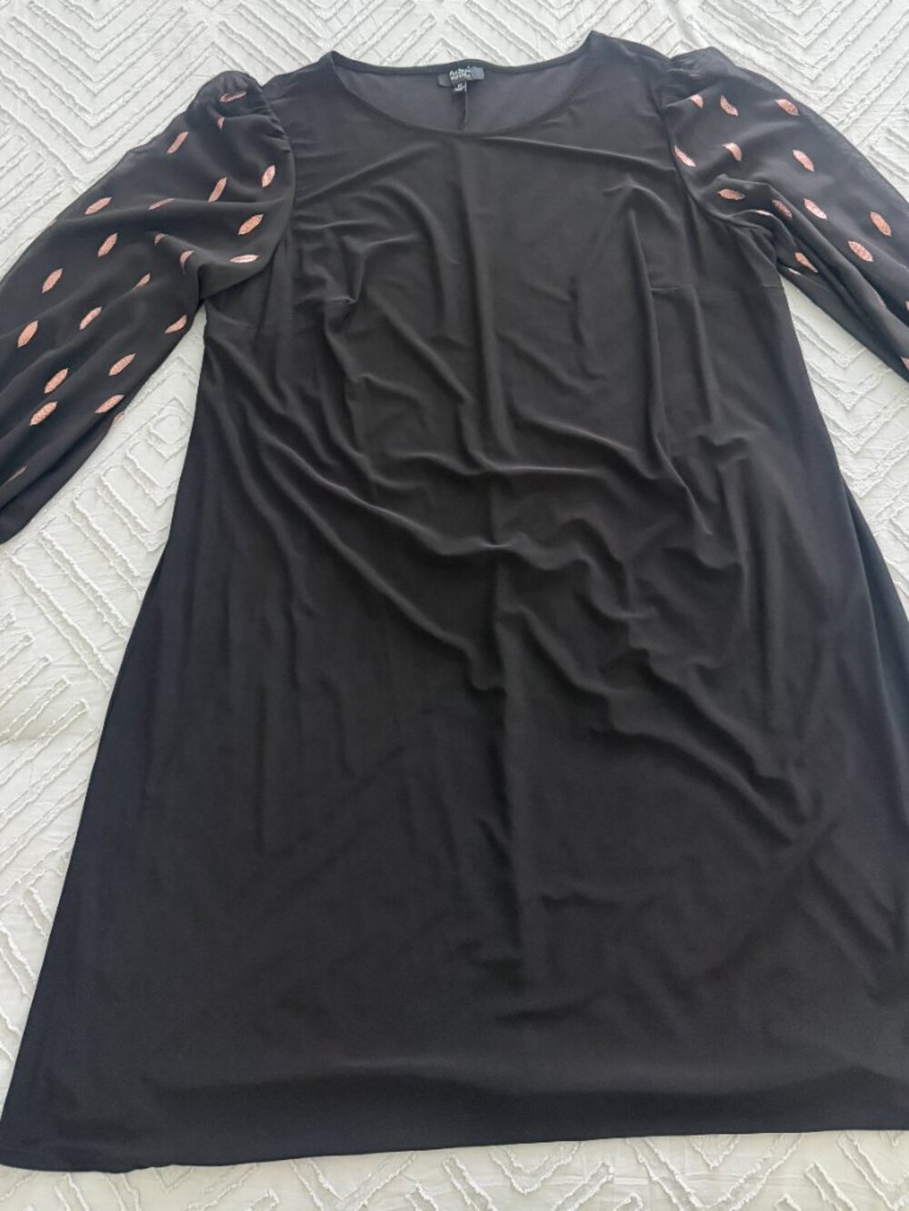MSK Plus Size Foil A-Line Dress - Picture 2 of 4